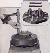 J-554 Brake Drum Anvil and Hub Bolt Peening Tool